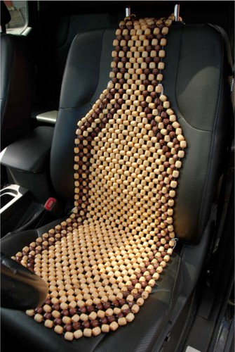Wooden bead car van taxi - bead, front