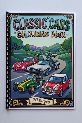 Classic car colouring - car,